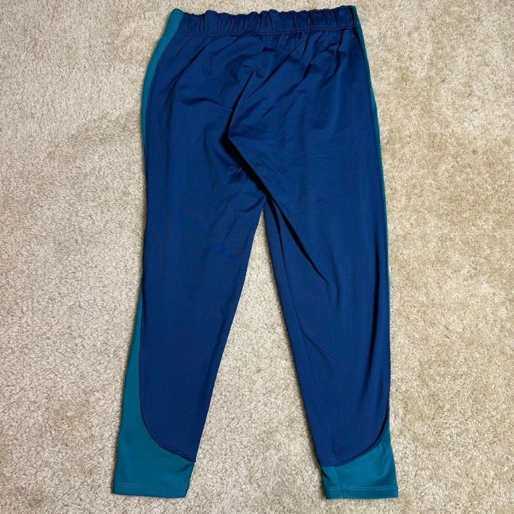 Nike Therma-FIT Pants Women's L Blue Running‎ Jogger Colorblock Stretch Swoosh - Picture 2 of 8